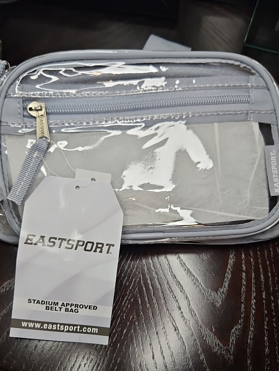 Other - EastSports Clear Belt Bag in Light Gray NWT